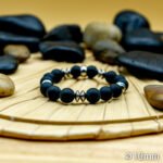 Bracelet Pierre 10, Onyx, spacer 14-1-2