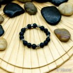 Bracelet Pierre 10, Onyx, spacer 14-1-2