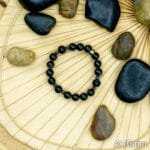Bracelet Pierre 10mm, Agate Noir, Onyx 20-1