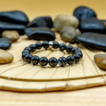 Bracelet Uno Essential Agate Noire