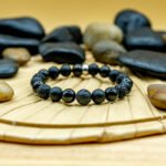 Bracelet Pierre 10mm, Agate Noire, Onyx, Pierre de Lave 1-1