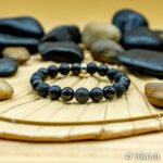 Bracelet Pierre 10mm, Agate Noire, Onyx, Pierre de Lave 1-1