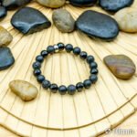 Bracelet Pierre 10mm, Agate Noire, Onyx, Pierre de Lave 1-1