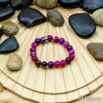 Bracelet Pierre 10mm, Agate Rose 56-1