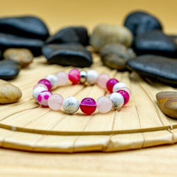 Bracelet Trio Essential Howlite-Agate-Quartz