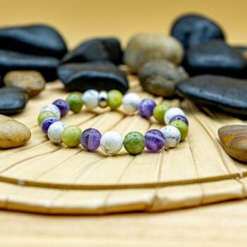 Bracelet Trio Essential Howlite-Jade-Améthyste