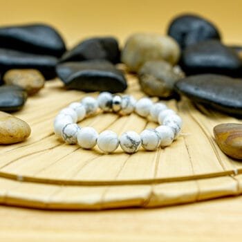 Bracelet Uno Essential Howlite Blanche