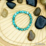 Bracelet Pierre 10mm, Howlite Bleu 63-1