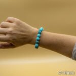 Bracelet Pierre 10mm, Howlite Bleu 63-1