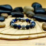 Bracelet Pierre 10mm, Jaspe Grise, Œil du Faucon, Onyx 29-1