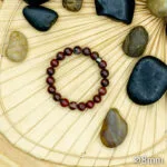 Bracelet Pierre 10mm, Jaspe Rouge 58-1