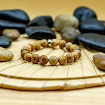 Bracelet Uno Essential Jaspe Marron