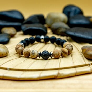 Bracelet Equinox Alliance Jaspe-Lave