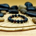 Bracelet Pierre 10mm, Œil du Taureau, Onyx, Pierre de Lave 34-2