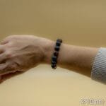 Bracelet Pierre 10mm, Œil du Taureau, Onyx, Pierre de Lave 34-2
