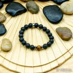 Bracelet Pierre 10mm, Œil du Tigre, Pierre de Lave 10-1