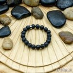 Bracelet Pierre 10mm, Pierre de Lave 53-1