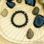Bracelet Pierre 10mm, Pierre de Lave 53-1