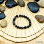 Bracelet Pierre 10mm, Agate Noir, Onyx 20-1