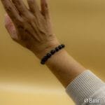 Bracelet Pierre 10mm, Agate Noir, Onyx 20-1