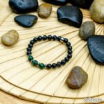 Bracelet Pierre 10mm, Agate Noire, Malachite 4-1