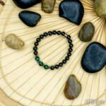 Bracelet Pierre 10mm, Agate Noire, Malachite 4-1