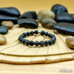 Bracelet Pierre 10mm, Agate Noire, Onyx, Pierre de Lave 1-1