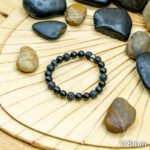 Bracelet Pierre 10mm, Agate Noire, Onyx, Pierre de Lave 1-1