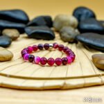 Bracelet Pierre 10mm, Agate Rose 56-1