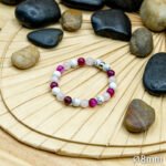 Bracelet Pierre 10mm, Agate Rose, Howlite Blanche, Quartz Rose 41-1