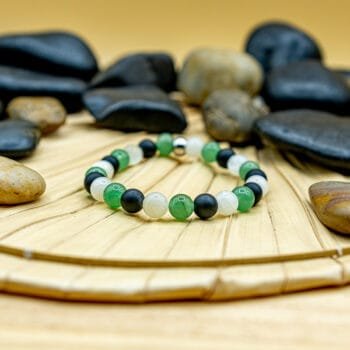 Bracelet Trio Essential Aventurine-Onyx-Lune
