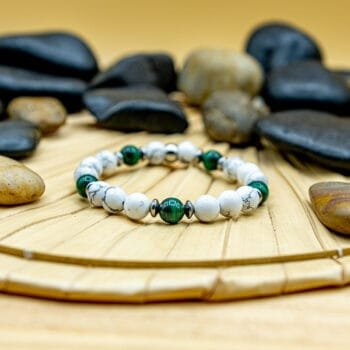 Bracelet Terra Penta Howlite-Malachite