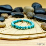 Bracelet Pierre 10mm, Howlite Bleu 63-1