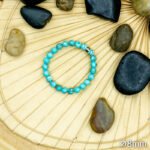 Bracelet Pierre 10mm, Howlite Bleu 63-1