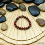 Bracelet Pierre 10mm, Jaspe Rouge 58-1