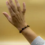Bracelet Pierre 10mm, Jaspe marron, Œil du Tigre 28-1
