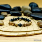 Bracelet Pierre 10mm, Jaspe marron, Pierre de Lave 3-1