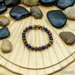 Bracelet Pierre 10mm, Œil du Faucon, Œil du Taureau, Œil du Tigre 33-1