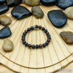 Bracelet Pierre 10mm, Œil du Taureau, Onyx, Pierre de Lave 34-2