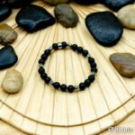 Bracelet Pierre 10, Onyx, spacer 14-1-2