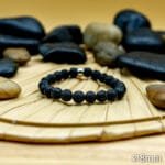 Bracelet Pierre 10mm, Pierre de Lave 53-1