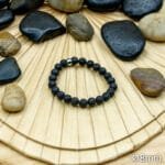 Bracelet Pierre 10mm, Pierre de Lave 53-1