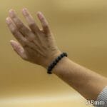 Bracelet Pierre 10mm, Pierre de Lave 53-1