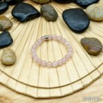 Bracelet Pierre 10mm, Quartz Rose 54-1