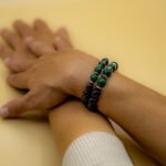 Bracelet Pierre 10mm, Agate Noire, Malachite 4-1