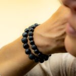 Bracelet Pierre 10mm, Agate Noire, Onyx, Pierre de Lave 1-1