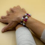 Bracelet Pierre 10mm, Agate Rose, Howlite Blanche, Jaspe marron 40-1