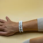 Bracelet Pierre 10mm, Howlite Blanche 60-1