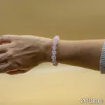 Bracelet Pierre 10mm, Quartz Rose 54-1